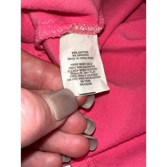 Express Vintage Y2K Cami Tank Fitted Stretch Lace Rhinestone Trim Pink L - Picture 4 of 11